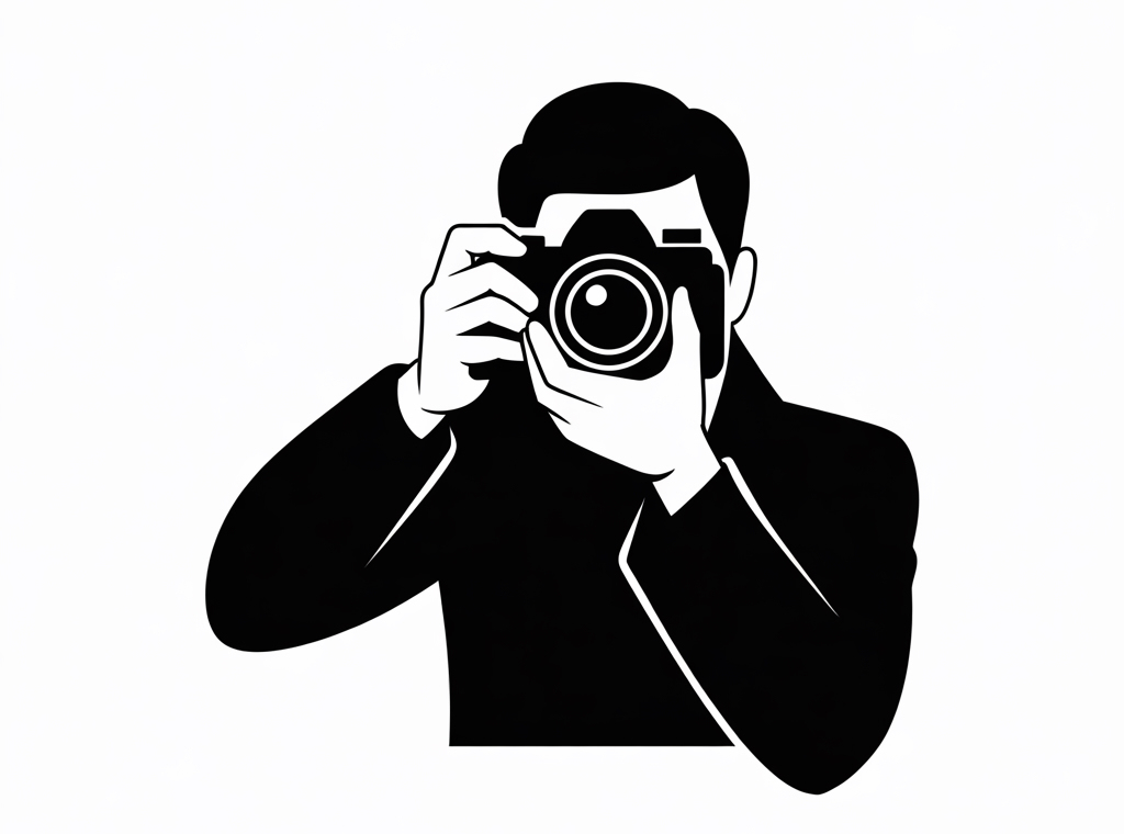 Illustration of a detective with camera; Private Investigator Neuchâtel, Detective Agency Neuchâtel, Detective Team Neuchâtel, Detective Service Neuchâtel