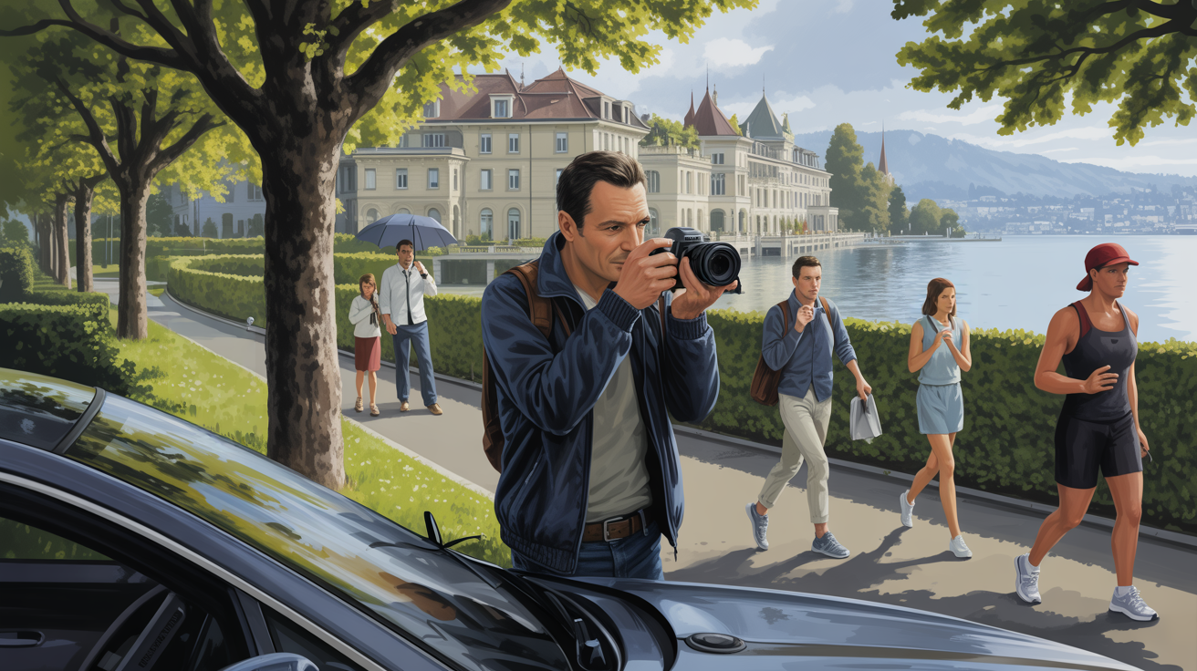 Illustration: Detektiv mit Kamera in Küsnacht (Kanton Zürich); Privatdetektiv Küsnacht (Kanton Zürich); Detektei Küsnacht (Kanton Zürich), Detektiv Küsnacht (Kanton Zürich), Privatdetektiv Küsnacht (Kanton Zürich), Privatdetektei Küsnacht (Kanton Zürich)