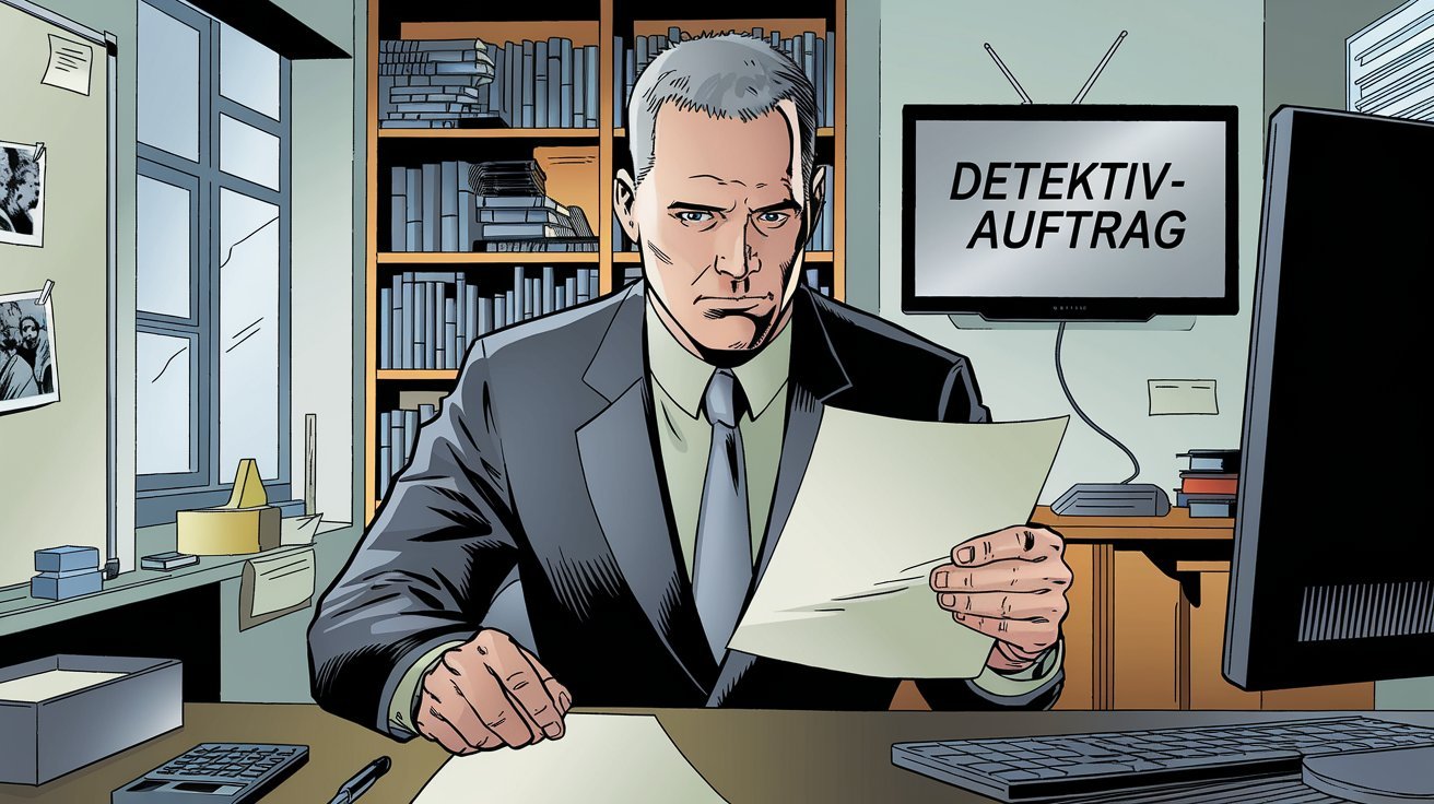 Privatdetektiv prüft Akten in Detektivbüro; Detektei Dübendorf (Kanton Zürich), Privatdetektiv für Dübendorf (Kanton Zürich), Detektiv Dübendorf (Kanton Zürich), Privatdetektiv Dübendorf (Kanton Zürich), Privatdetektei Dübendorf (Kanton Zürich)