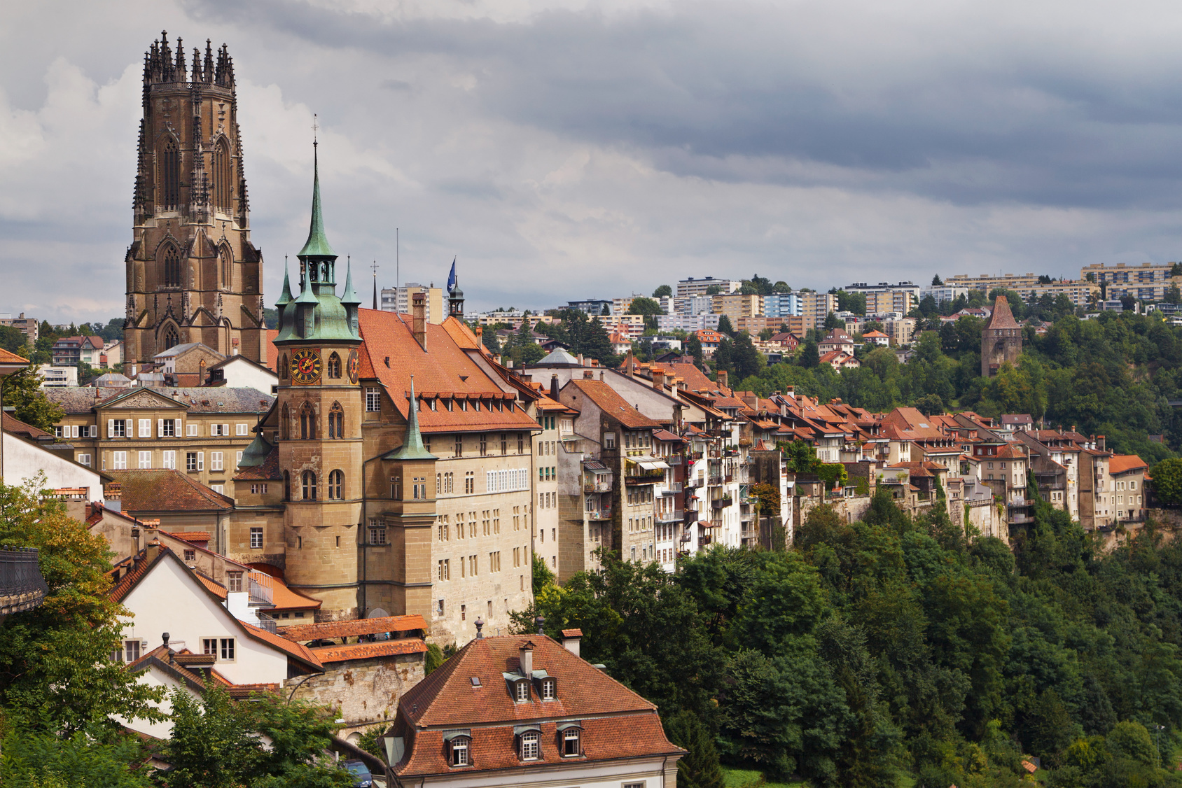 Freiburg (Schweiz) Kathedrale; Detektei Kanton Freiburg, Detektiv Kanton Freiburg, Privatdetektiv