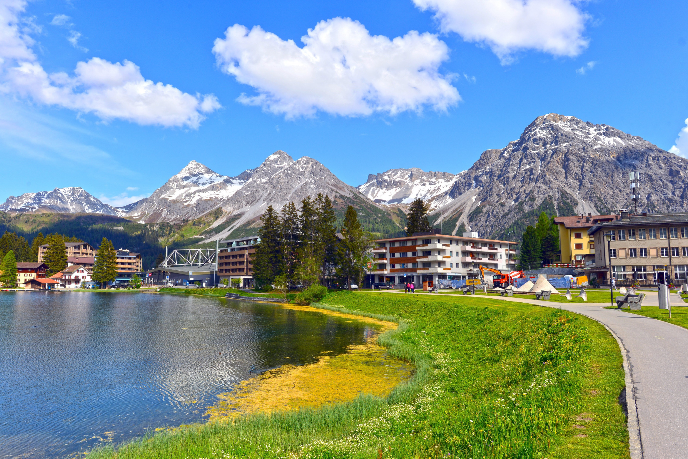 Arosa Innenstadt mit Obersee; Privatermittler Arosa, Graubünden, Detektivagentur Arosa, Graubünden, Detektivteam Arosa, Graubünden, Detektei-Service Arosa, Graubünden