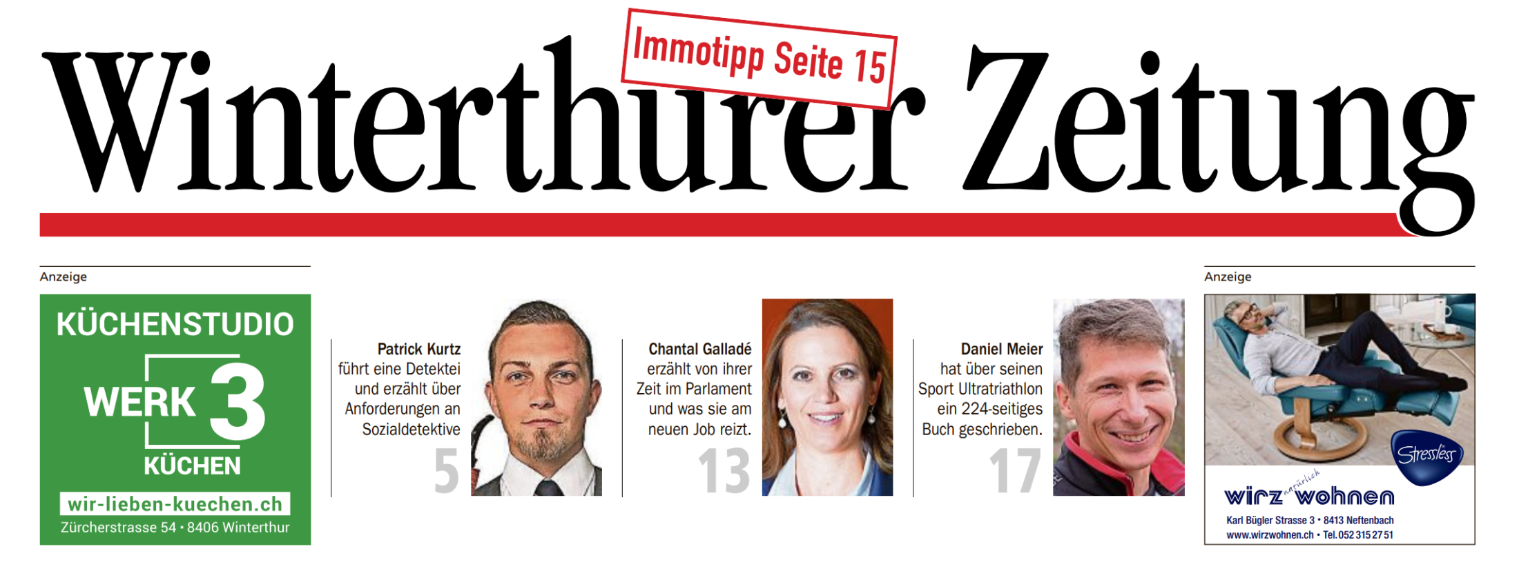 Winterthurer Zeitung Patrick Kurtz; Sozialdetektiv Schweiz, Sozialdetektiv Zürich, Detektei Winterthur, Detektiv Tessin